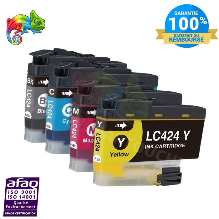 Pack 4 Cartouches Brother LC-424 BCMY: DCP-J1200DW