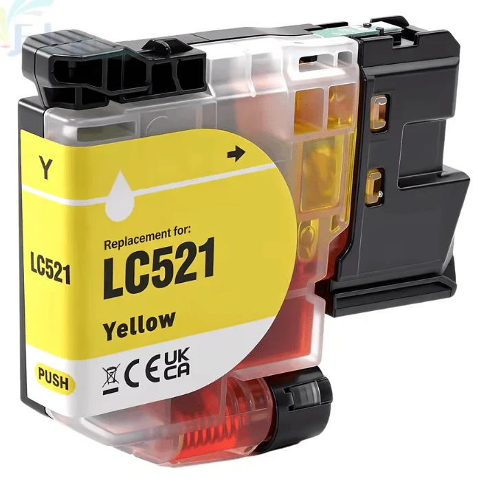 Pack 4 Cartouches Brother LC521: DCP-J1260W, J1360DW