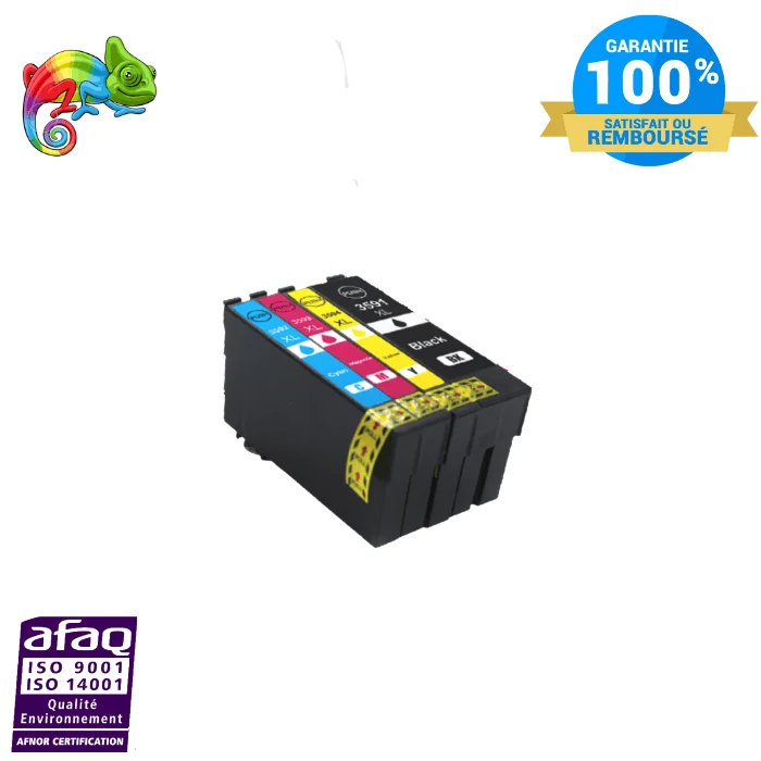 Pack 4 Cartouches Epson 35XL T3591-T3594: WorkForce Pro WF-4720, WF-4730
