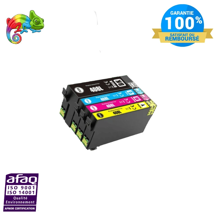 Pack x4 Compatible Epson 408 XL (B/C/M/Y)