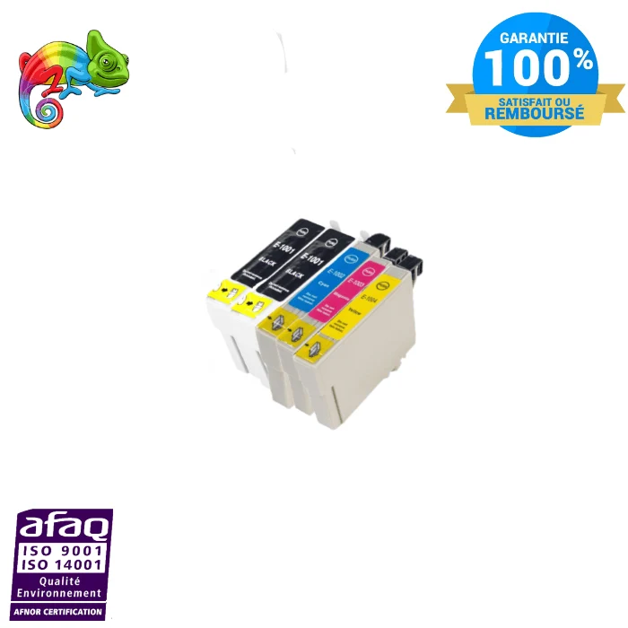 Pack 5 Cartouches Epson T1006 Rhinocéros 2xNoir+C+M+J: Stylus Office B40W, BX600FW