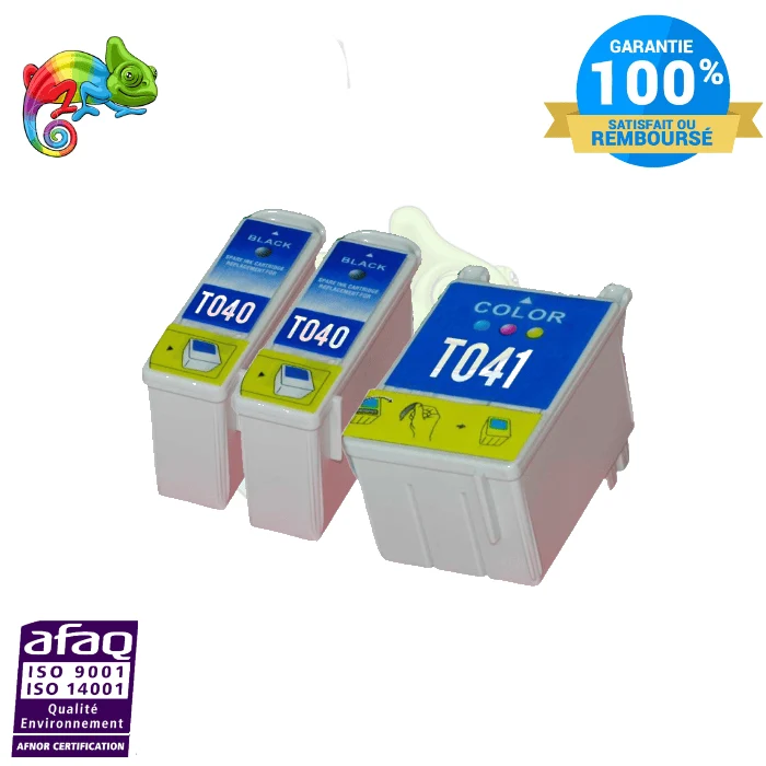 Pack 3 Cartouches Epson T0401/T0410: Stylus C62