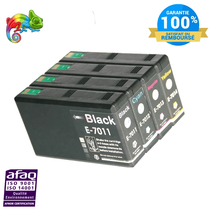 Pack 4 Cartouches Epson T701: WorkForce Pro WP-4015