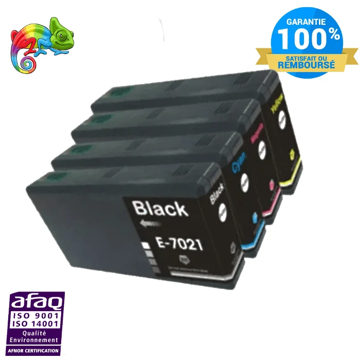 Pack 4 Cartouches Epson T702 XL: WP-4015, WP-4095, WP-4535