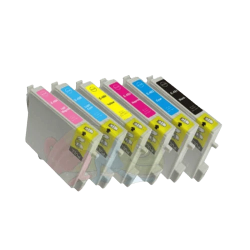 Pack 6 Cartouches Epson T0487 (Hippocampe) — Stylus Photo R200, R300, RX500, RX600