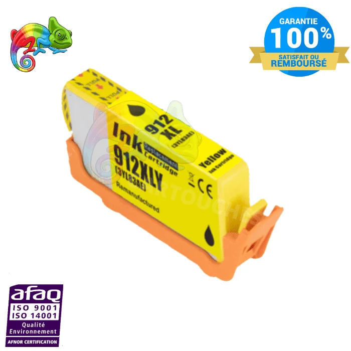 Cartouche HP 912XL Jaune: OfficeJet Pro 8022, 8024
