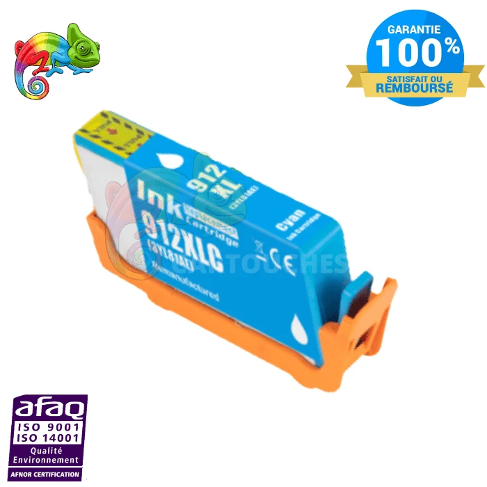 Cartouche HP 912XL Cyan: OfficeJet Pro 8022, 8024