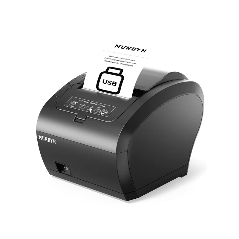 MUNBYN 047U Thermal Receipt Printer for Retail POS Receipts