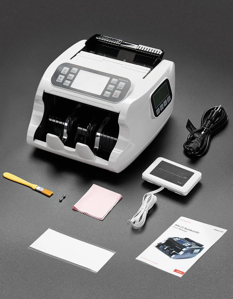 MUNBYN IMC22 Mixed Denomination Money Counter Machine for Business & Merchant