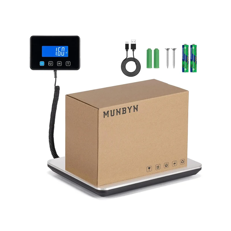 MUNBYN IPS03 200kg Digital Shipping Scale for Heavy Parcels