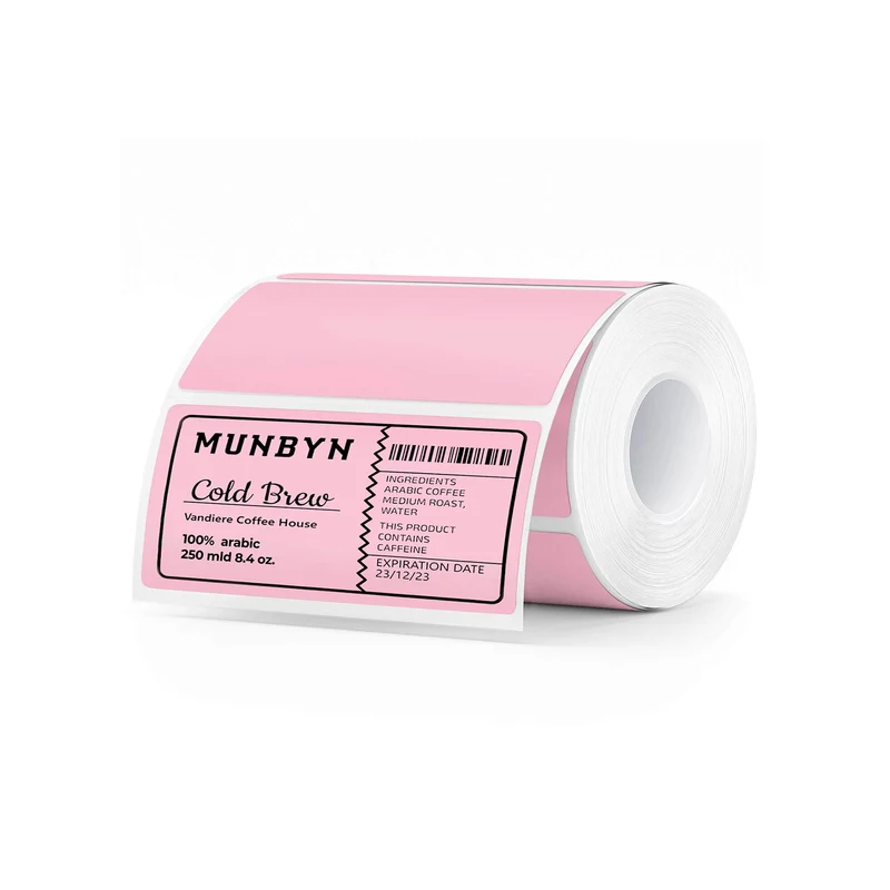 MUNBYN 4" x 2" & 4" x 3"Rectangle Thermal Labels for Barcode, Address and Multi-Purpose Use
