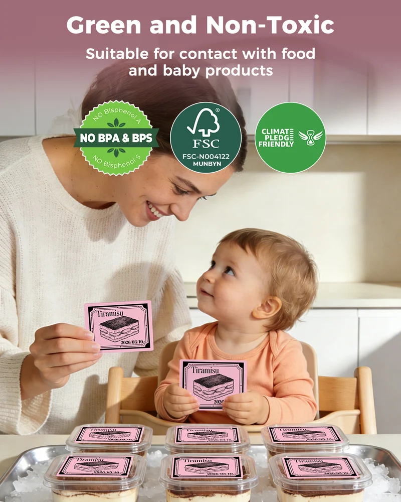 MUNBYN 4" x 2" & 4" x 3"Rectangle Thermal Labels for Barcode, Address and Multi-Purpose Use