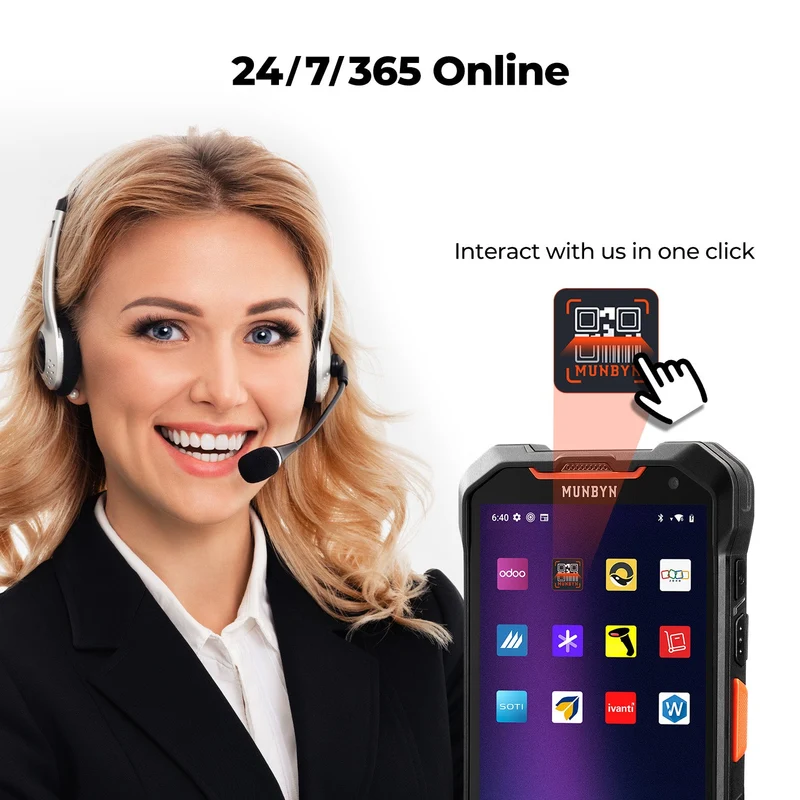 MUNBYN AS01P Android Barcode Scanner for Warehouse Inventory