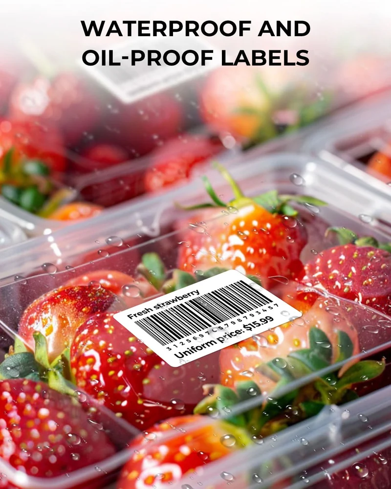 MUNBYN 3" x 2" Rectangle Thermal Labels for Barcode, Address and Multi-Purpose Use