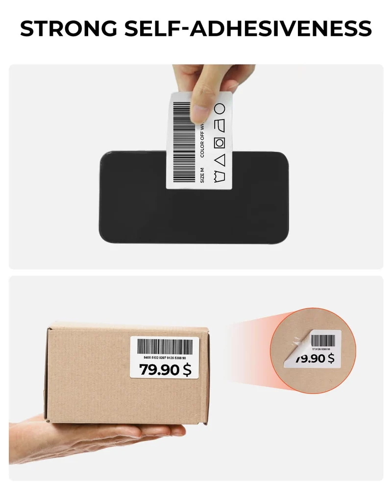 MUNBYN 3" x 2" Rectangle Thermal Labels for Barcode, Address and Multi-Purpose Use