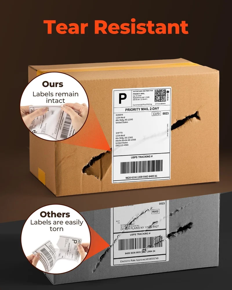MUNBYN 4x6 Direct Thermal Shipping Labels for Ecommerce Orders
