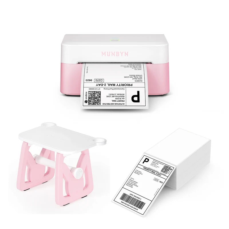 MUNBYN RW403B Bluetooth Thermal Label Printer Kit for Small Business Labelling