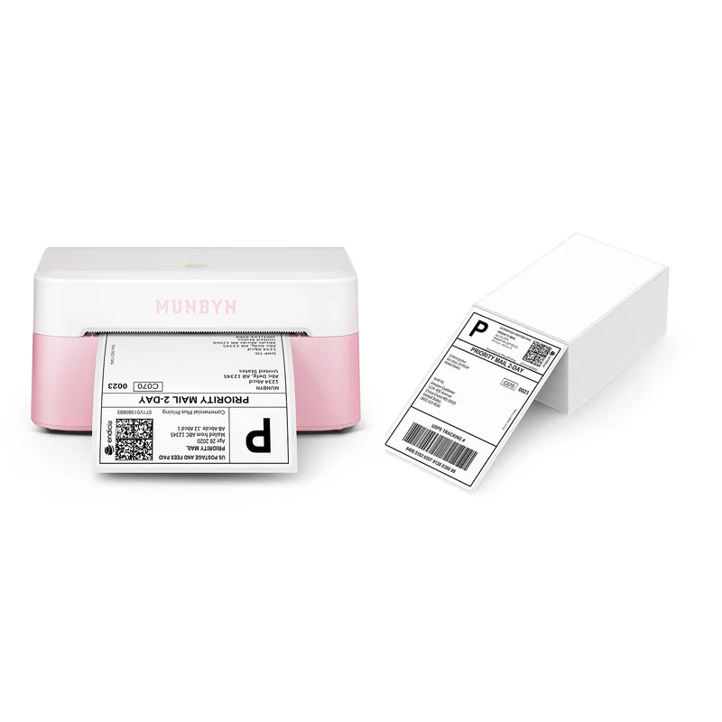 MUNBYN RW403B Bluetooth Thermal Label Printer for Shipping and Product Labelling