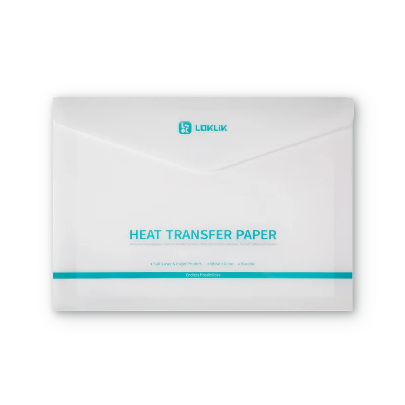 LOKLiK Papier Transfert Thermique Foncé — 8 feuilles