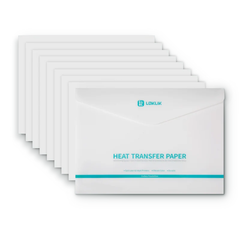 LOKLiK Papier Transfert Thermique Foncé — 8 feuilles