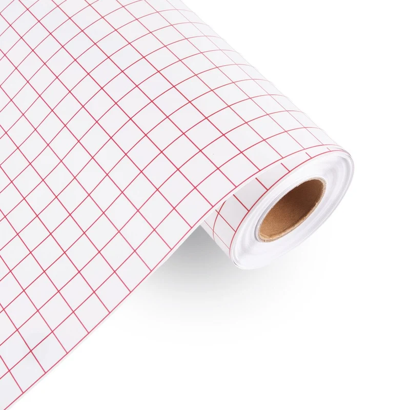 LOKLiK Papier Transfert Quadrillé 30 cm × 3 m Rouge