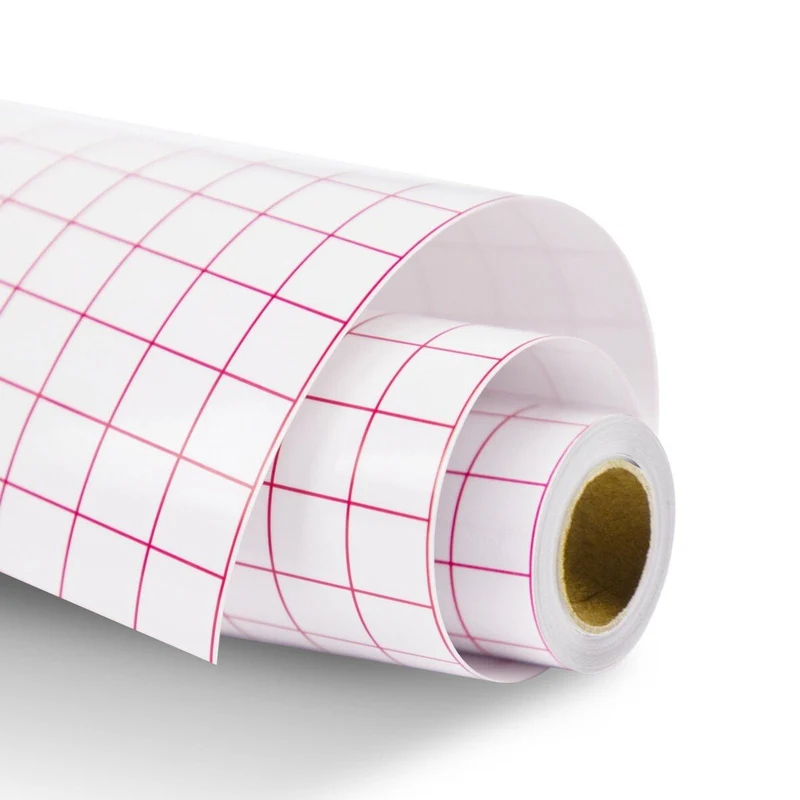 LOKLiK Papier Transfert Quadrillé 30 cm × 3 m Rouge