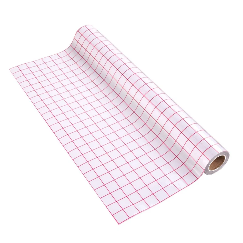 LOKLiK Papier Transfert Quadrillé 30 cm × 3 m Rouge
