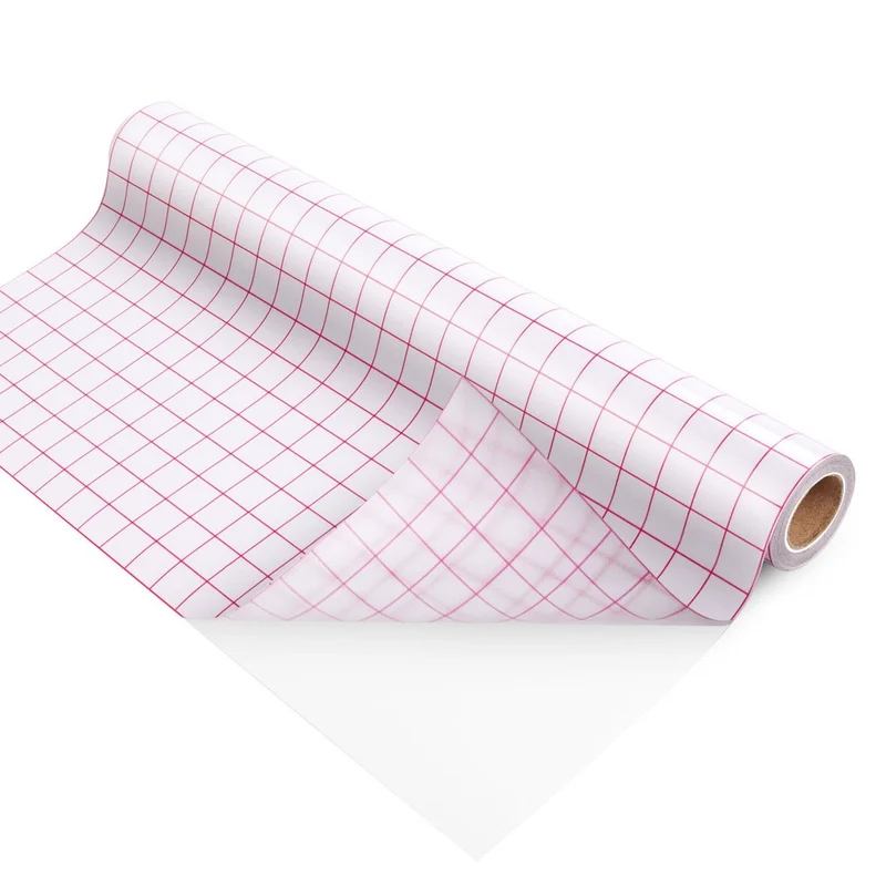 LOKLiK Papier Transfert Quadrillé 30 cm × 3 m Rouge