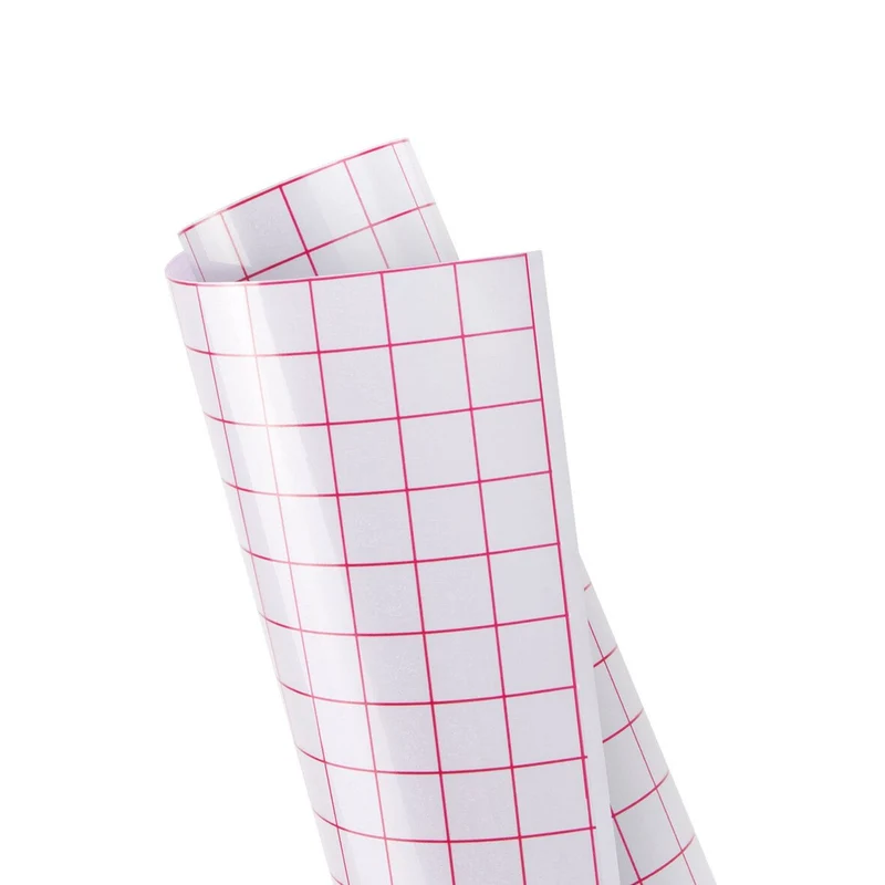 LOKLiK Papier Transfert Quadrillé 30 cm × 3 m Rouge