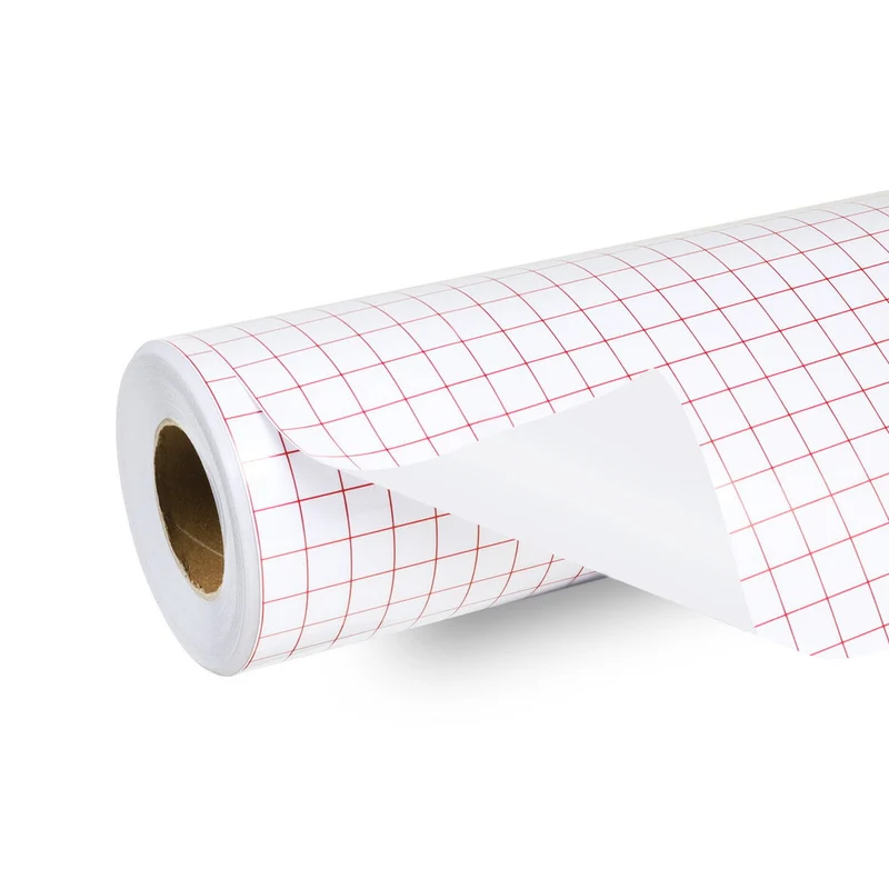 LOKLiK Papier Transfert Quadrillé 30 cm × 3 m Rouge