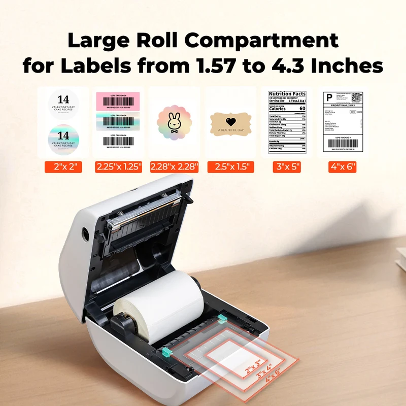 MUNBYN RW411B Bluetooth 4x6 Thermal Label Printer Kit for Shipping