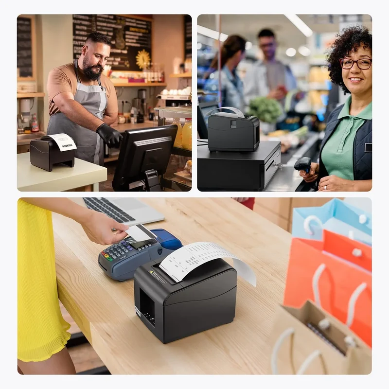 MUNBYN P072 Thermal Receipt Printer for Retail POS Receipts