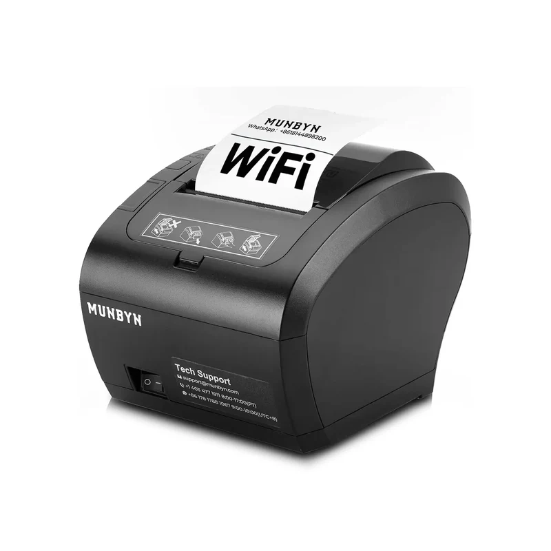 MUNBYN 047P Thermal Receipt Printer for Retail POS Receipts