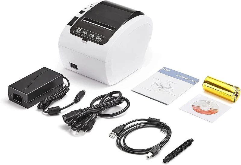 MUNBYN 047P Thermal Receipt Printer for Retail POS Receipts
