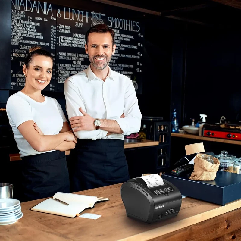 MUNBYN 047P Thermal Receipt Printer for Retail POS Receipts
