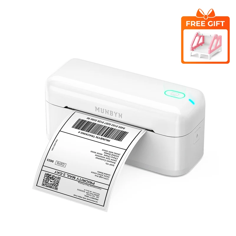 MUNBYN RW402B Bluetooth Thermal Label Printer for Daily Shipping Labels