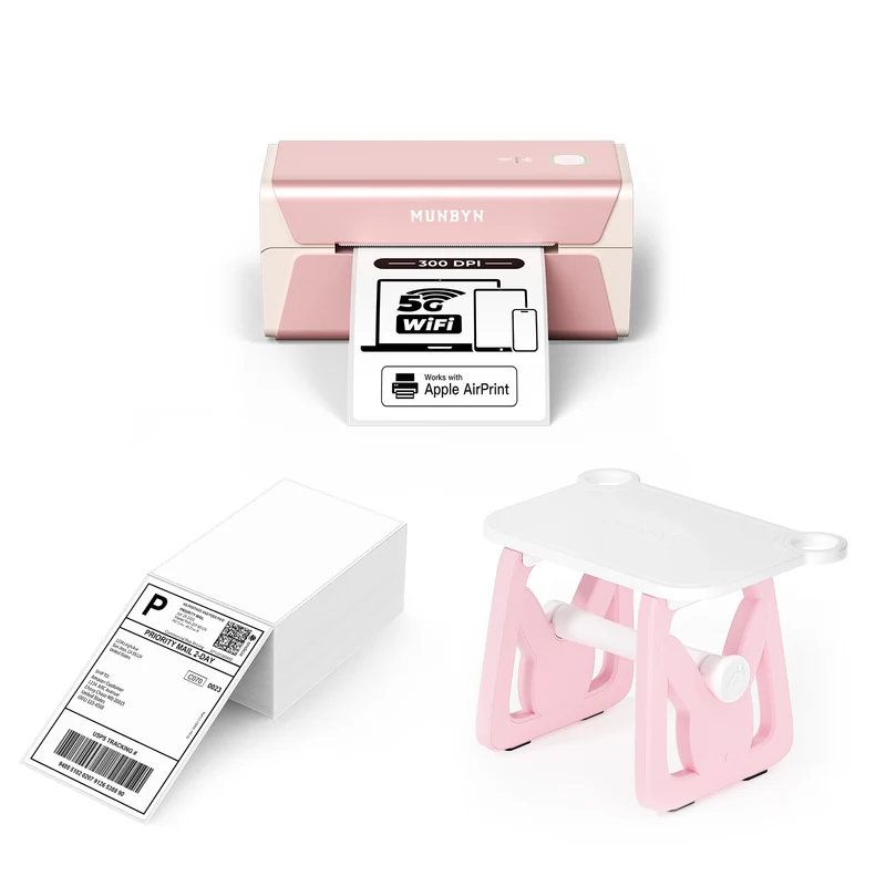 MUNBYN RW401AP AirPrint Thermal Label Printer Kit for Premium Product Labels