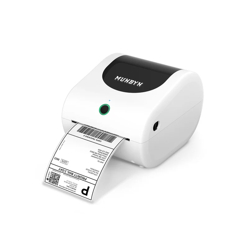 MUNBYN RW411B Bluetooth 4x6 Thermal Label Printer with Paper Tray for Daily Shipping
