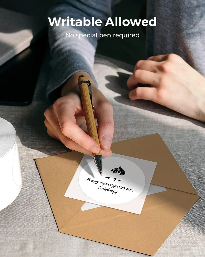 MUNBYN 3" Round Thermal Labels for Product, Logo and Multi-Purpose Use