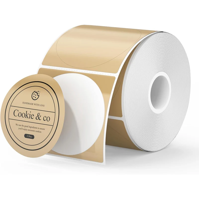 MUNBYN 3" Round Thermal Labels for Product, Logo and Multi-Purpose Use