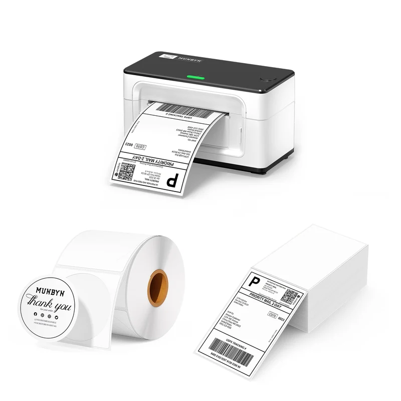 MUNBYN RW941B Bluetooth Thermal Label Printer Kit for Small Business Labelling