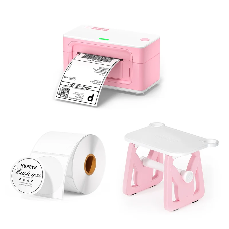 MUNBYN RW941B Bluetooth Thermal Label Printer Kit for Small Business Labelling