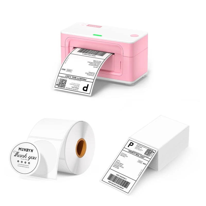 MUNBYN RW941B Bluetooth Thermal Label Printer Kit for Small Business Labelling