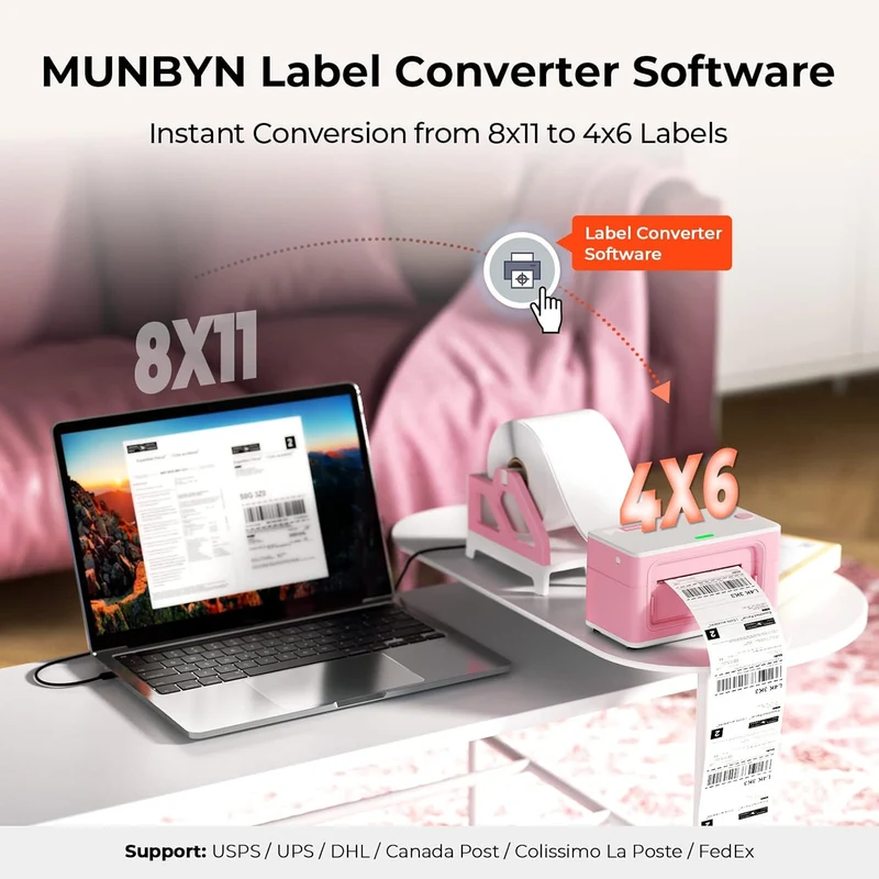 MUNBYN RW941B Bluetooth Thermal Label Printer Kit for Small Business Labelling