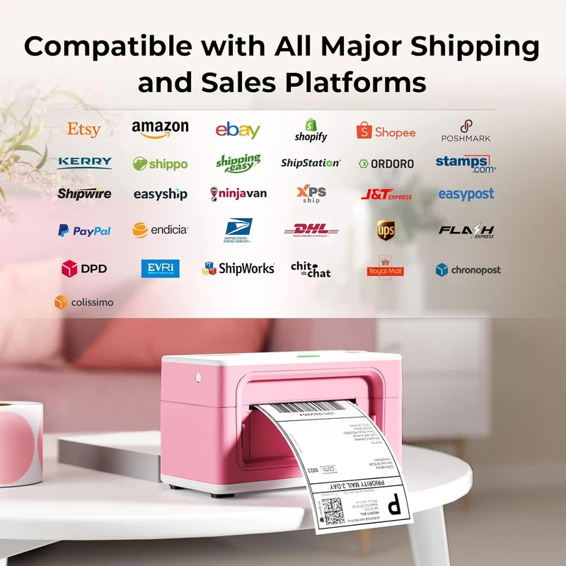 MUNBYN RW941B Bluetooth Thermal Label Printer Kit for Small Business Labelling
