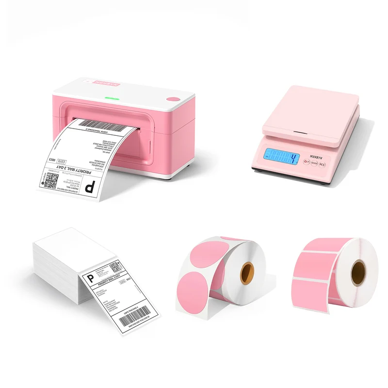 MUNBYN RW941AP AirPrint Thermal Label Printer Kit for All-in-One Labelling
