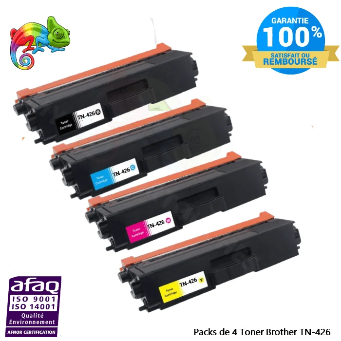 Pack 4 Toners Brother TN-426 — HL-L8360CDW, MFC-L8900CDW