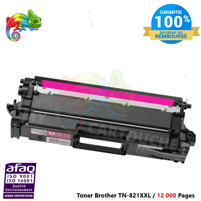 Toner Laser Magenta Pour Brother TN-821 XXL Brother Compatible ( HL-L 9470 CDNT.... )