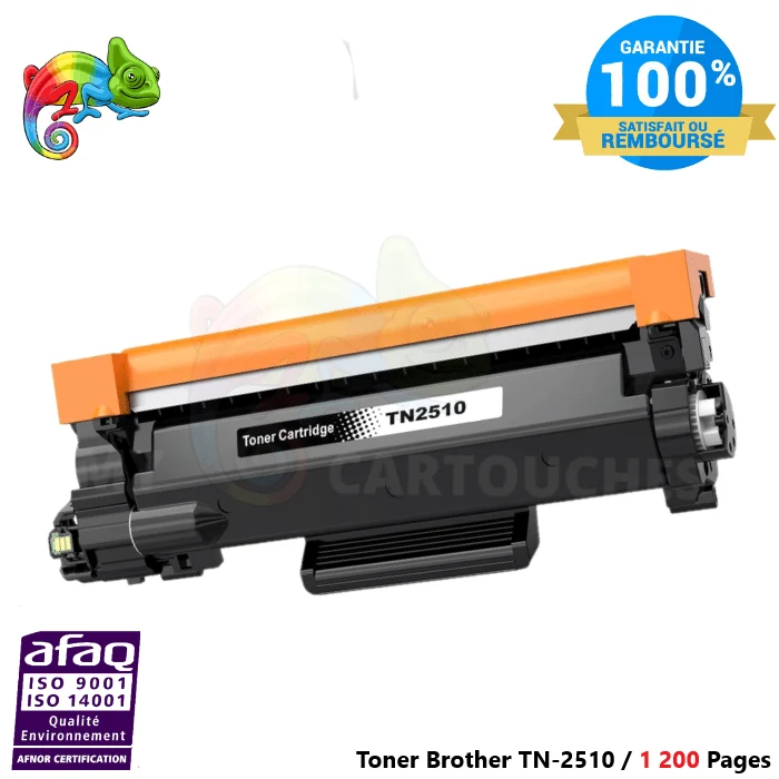 Toner Brother TN-2510 Noir — HL-L2400WE, DCP-L2620DW, MFC-L2800DW