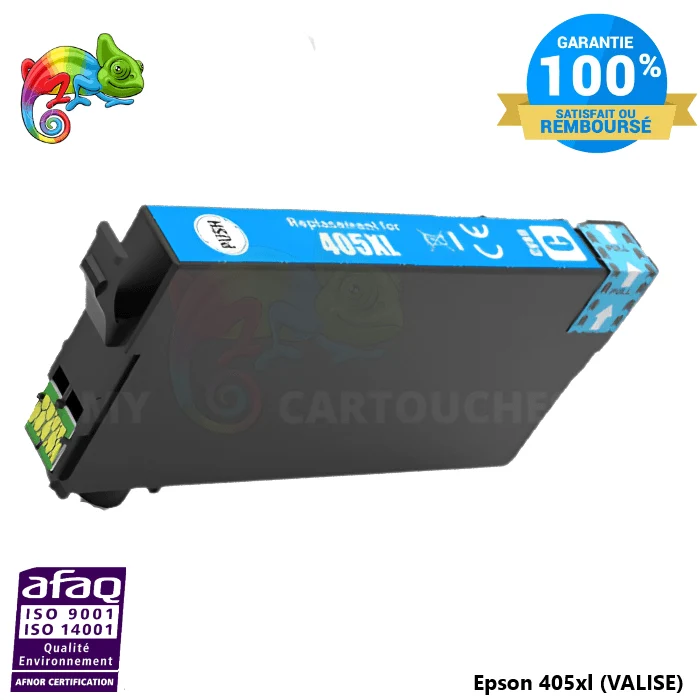 Cartouche D'encre Epson ( VALISE ) 405 XL Cyan Epson ( C13T05H24010 ) Compatible